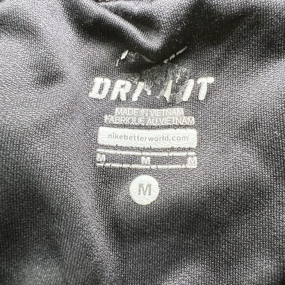 Nike Running Lined Athletic Shorts Mens Size Medium Black Gray Geometric Pockets - Picture 10 of 10